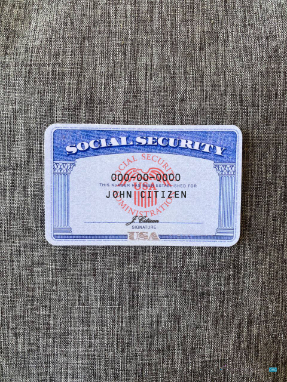 Download USA SSN photolook gray jeans background FRONT Photoshop template